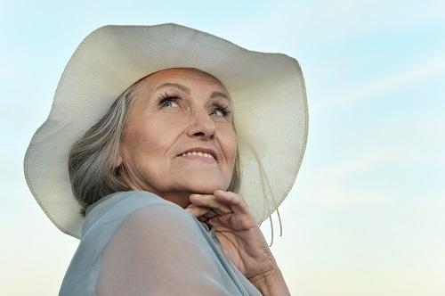 woman with dental implants in fishers in